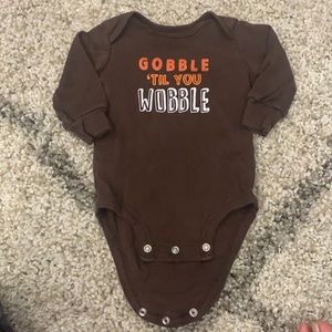Gobble til you wobble thanksgiving onesie